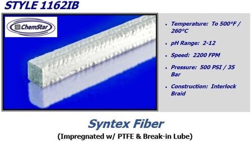 Chemstar, Style 1162IB, Specifications