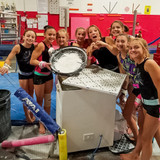 The Chalk Trap with gymnasts around it