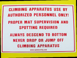 Climbing Rope Safety Sign