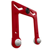 Red Music Note with White Semispheres