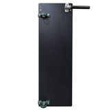 Swinging Door with pillow block bearings and stopper pipe
