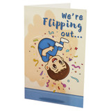 Gymnastics Flipping Out Birthday Card