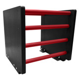 Red and Black Warped Wall Topper