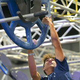 Athlete using Wagon Wheel