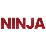 Ninja Letters spelling out NINJA in red