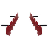 Red HDPE Double Salmon Ladder
