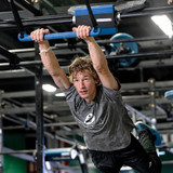 Athlete using Hanging Trapeze