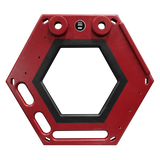 Red Hexagon Back