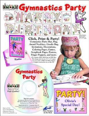Gymnastics Party Software CD