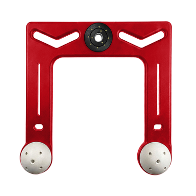 Red Music Note With Semispheres