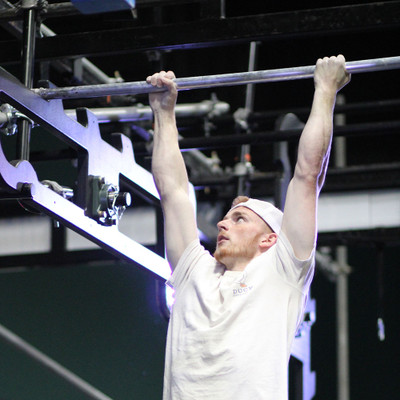 Athlete using Tipping Salmon Ladder