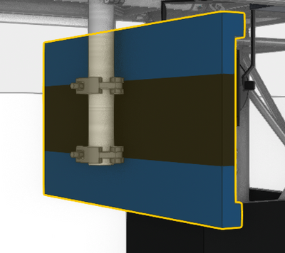 Rendering of Single Mount Vertical Limit Back