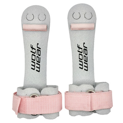 Light Pink Wolf Wear Beginner Hook & Loop Uneven Bar Grips