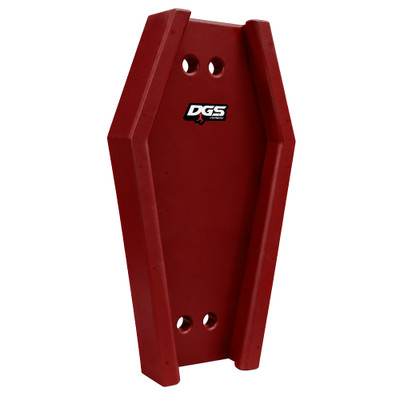 Burgundy coffin