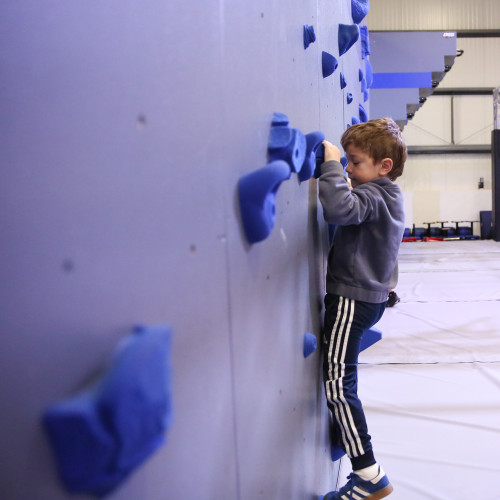 Climbing Wall at Monroe Ninja Academy