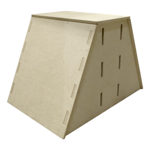 DEMO 2-Sided Trapezoid Pop Up Parkour Box DEMO 2-Sided Trapezoid Pop Up Parkour Box