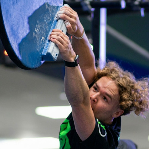 Athlete using 12" Limiter attached to The Padlock