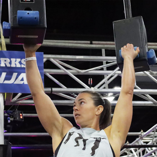 Athlete holding Judges attached to Peg Clouds