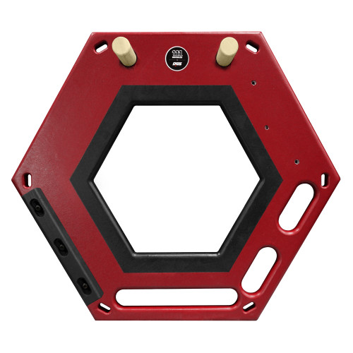 Red Hexagon Front