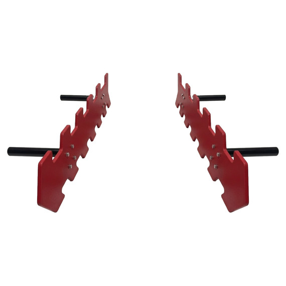 Red HDPE Double Salmon Ladder