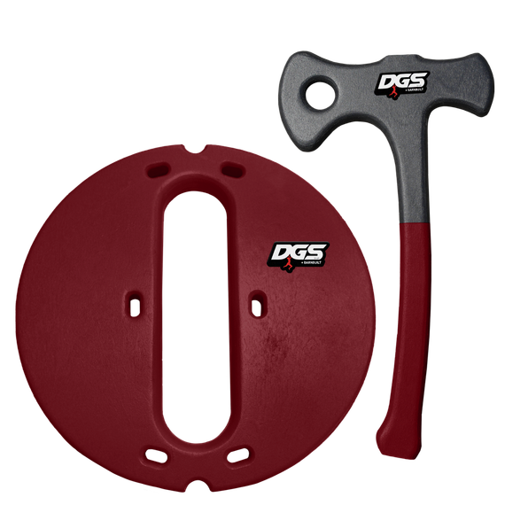 Burgundy Super Target with Burgundy AXE
