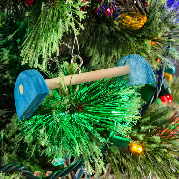 Gymnastics Ornament on Tree