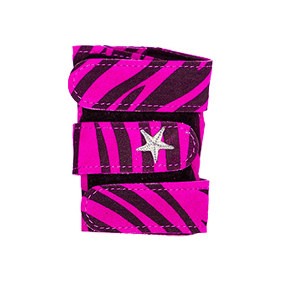 Pink zebra print wrist support 