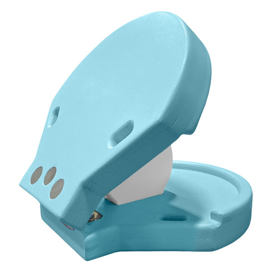 Light Blue Oyster Back Side View Closed