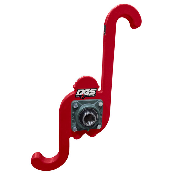 Red Monkey Hook with Pillow Block Bearing