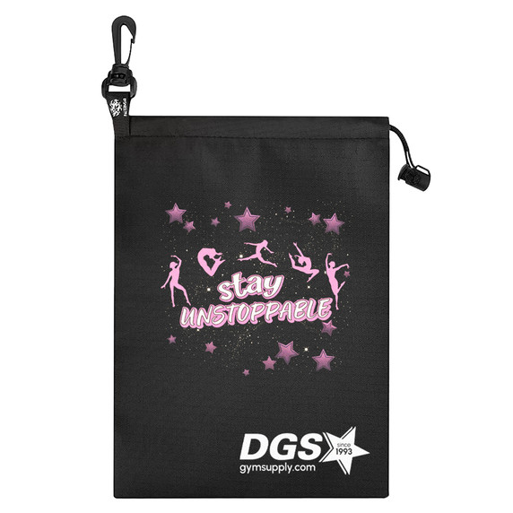 Stay Unstoppable Glitter Grip Bag