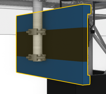 Rendering of Single Mount Vertical Limit Back