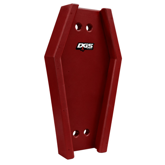 Burgundy coffin