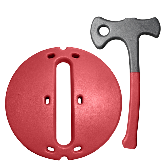 Red AXE with Classic Target