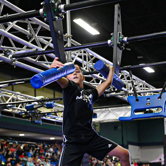 Athlete using 6" Mallets