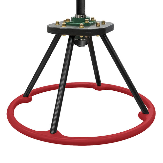 Red Spinning Basket with Drop Pipe