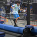 Athlete running across Broken Pipe