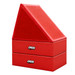 Red Angled Step with Red Risers