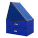 Blue Angled Step with Blue Risers