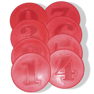 Poly Numbered Spots Deary S Gymnastics Supply