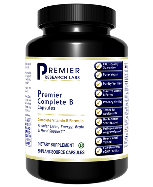 B vitamins play important roles in nearly all of the body’s functional systems. Some of the wide-reaching supportive roles of B vitamins include the health of the nervous system, support for liver, skin and hair as well as maintaining muscle tone in the gastrointestinal tract. A sufficient level of B vitamin intake is essential for maintaining adequate energy metabolism, mood balance, hormone synthesis, hemoglobin formation and proper nerve cell impulse transmissions.