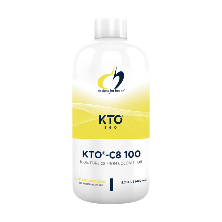 Pure MCT Oil Keto Boost - 100% pure caprylic acid sourced from coconut oil. Each serving provides 14g of caprylic acid. C8, A Superior Mct - C8 is metabolized in the brain more efficiently than other types of MCTs and may be more effective for raising ketone levels.* Fuel Clarity & Cellular Energy - KTO-C8 100 may help support healthy cognitive function and mental clarity, cellular energy generation, and healthy weight management.* For Coffee, Shakes & Recipes - Convenient for adding to coffee or tea, using in shakes and smoothies, or incorporating into recipes.* Over 50,000 Doctors Agree - Designs for Health is the physician's choice for top quality professional strength supplements since 1989. Our "Science First" philosophy ensures our products are based on the most recent research and use the highest quality raw ingredients.