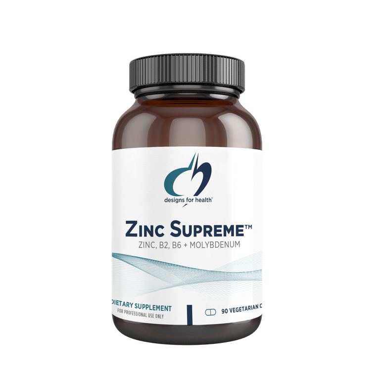 Zinc Supreme™ offers chelated minerals by Albion Advanced Nutrition, the leader in mineral technology. These are ideal chelates with a 2:1 molar ratio of two molecules of the amino acid glycine chemically bonded in liquid to one mineral ion of zinc or molybdenum for optimal absorption. These minerals are combined with other nutrients such as vitamin B6 and taurine to provide superior results.