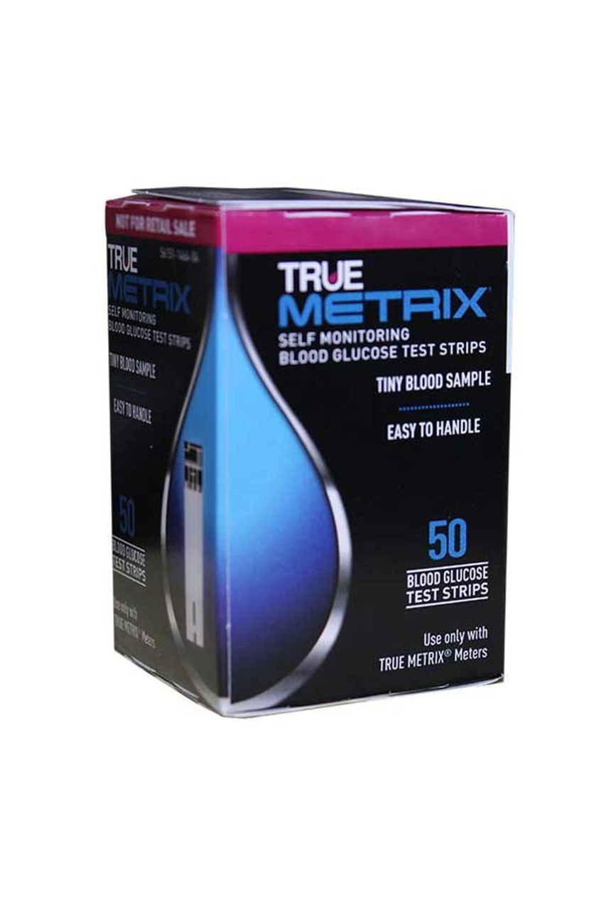 True Metrix Blood Glucose Test Strips box of 50