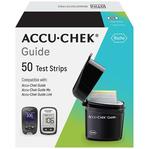 Accu-Chek Guide Blood Glucose test Strips 50's Each