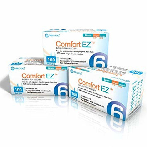 Clever Choice ComfortEZ Pen Needles 31G 1/4" (6mm) 300 Ct. Clever Choice ComfortEZ Pen Needles 31G 1/4" (6mm) 300 Ct.