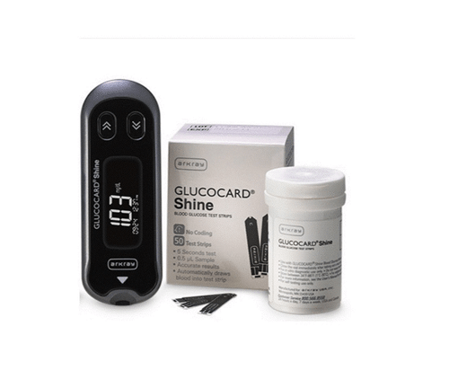 Arkray Glucocard Shine Meter with Shine 50 Test Strips Arkray Glucocard Shine Meter with Shine 50 Test Strips