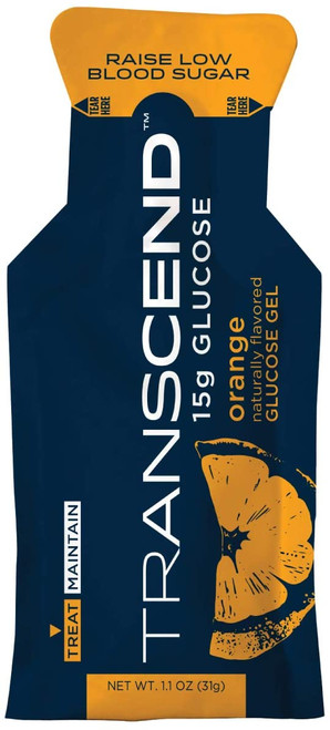 TRANSCEND 15g Glucose Gel Orange -Pouch 3pack