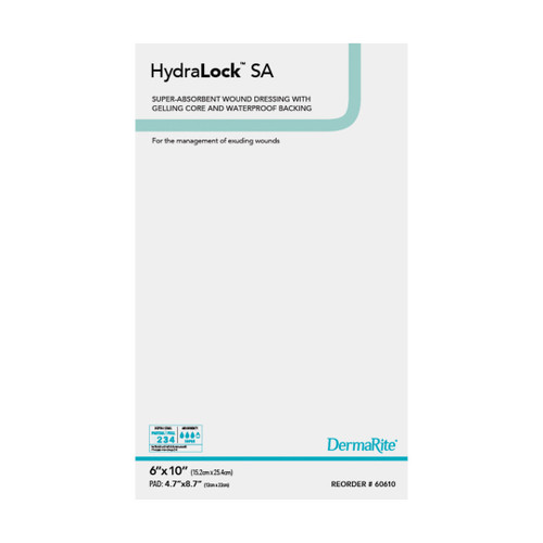 Hydralock Sa Superabsorbent Dressing, 6" X 10" Hydralock Sa Superabsorbent Dressing, 6" X 10"
