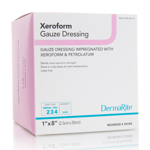 Xeroform Gauze Dressing, 1" X 8" Xeroform Gauze Dressing, 1" X 8"