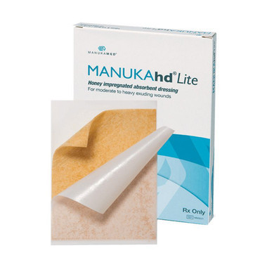 Manukamed - Manukahd Super Lite - MMDMM0030- Honey Impregnated Wound Dressing Square 2 X 2 Inch Sterile Box of 10